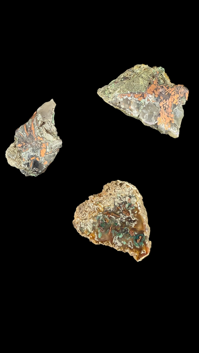 Copper & Chrysocolla in Chalcedony